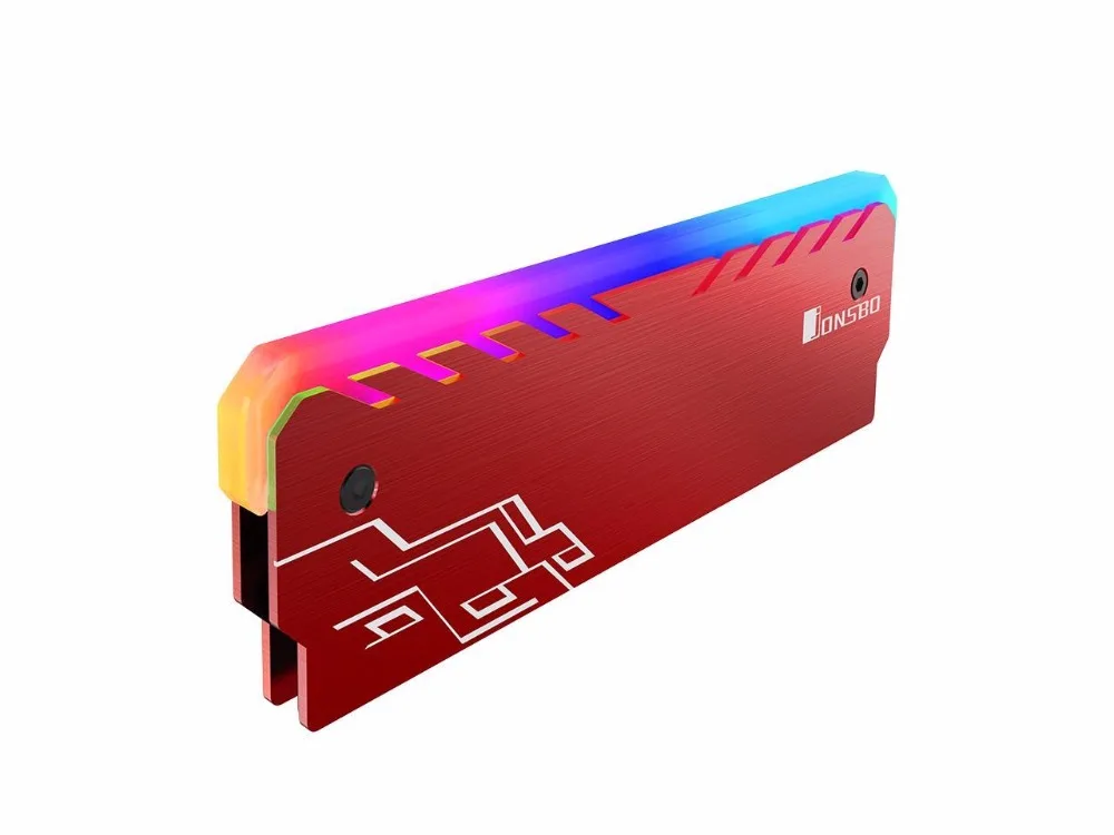 Jonsbo RGB светильник с эффектом свечения алюминиевый сплав рабочего памяти ram Heatspreader