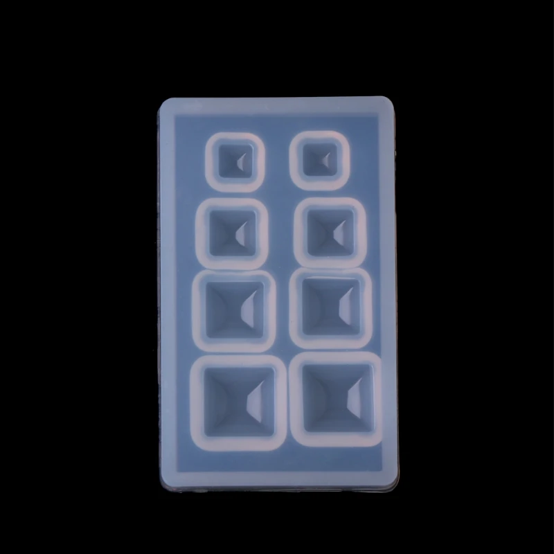 

Cube Silicone Mold Necklace Pendant Resin Jewelry Making Mould DIY Craft Tools