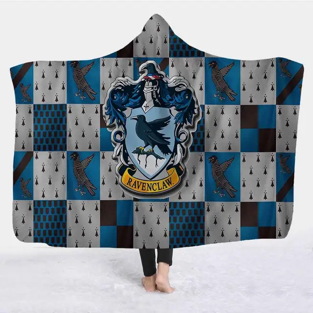 Lannidaa Harry Potter Hooded Blanket Fashion Coral Fleece Hoodie