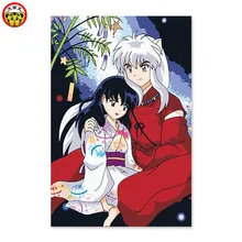 Защита Япония стиль девушка Inuyasha Аниме DIY цифровой рисовальный, чертежный на ткани