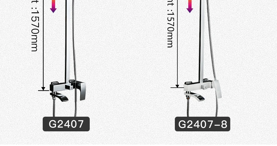 GAPPO смеситель для душа набор бронзовый водопад настенный смеситель для ванны смеситель для душа хромированная душевая головка набор для ванной G2407 G2407-8