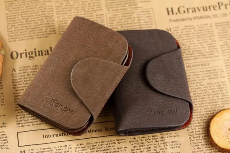 

Genuine cow leather purse key wallets Fashion unisex housekeeper card holders wholesale Free shipping!