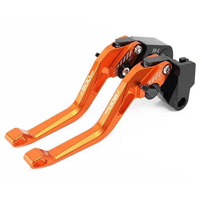 New 1 pair Adjustable CNC motorcycle Clutch Brake Levers For Kawasaki Z900RS Z900 RS Handle - Цвет: orange