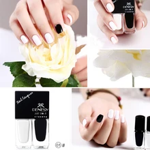 10ml Peel Off Nail Polish Black & White Water-based Eco-friendly Nail Art Varnish Polish 01#