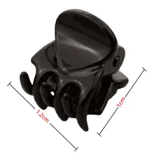 12 шт. черная пластиковая мини-шпилька 6 коготь шпилька для женщин с милым мини черная пластиковая клипса шпилька аксессуары для волос