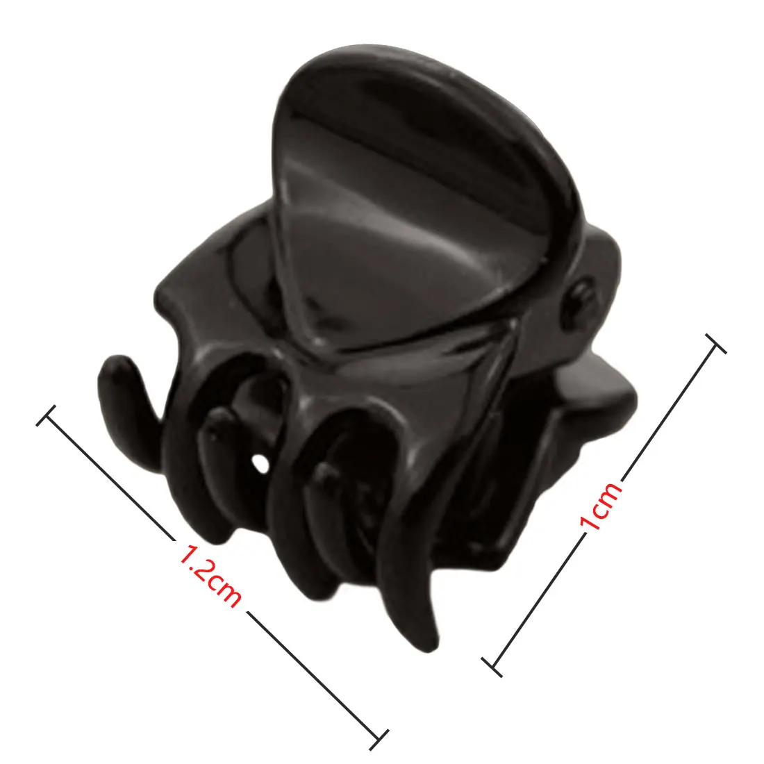 100PCS Black Pplastic Clip 1cm Mini Cute Hair Clip Korean Version Strange Hand Clip Small Claw Hair Accessories