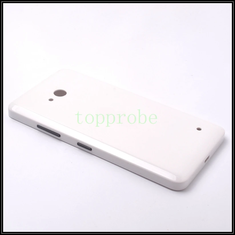 Чехол на заднюю крышку батареи для Nokia 640, чехол на заднюю панель для microsoft lumia 640, чехол на заднюю крышку с 1х пленкой для экрана - Цвет: white