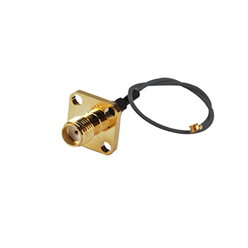 

ALLISHOP 7CM RF Wire Coaxial Cable Connector IPX / U.fl to SMA Female 4-Hole Panel Mount Assembly Pigtail Extension 1.13mm