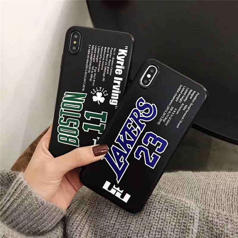 

SUPERDOPE USA Sports Lakers Arkon LeBron James phone cover For iPhone 6 6s 7 8 Plus X for iPhone XS XR MAX hard Boston case