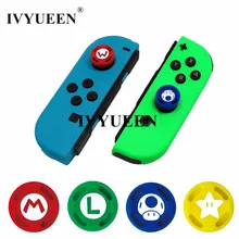 IVYUEEN 2 pcs Silicone Analog Thumb Stick Grips Caps for Nintend Switch NS JoyCon Controller Sticks Cap Skin for Joy Con Cover