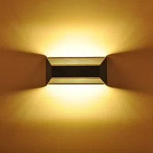 Простой современный вверх и вниз свет для декораций двора Открытый водонепроницаемый настенный светильник