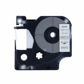 

Puty 1PCS Compatible Dymo D1 12mm Label Tape D1 45013 Black On White Label Ribbons 12mm 45013 for Dymo Label Manager 160 280 210