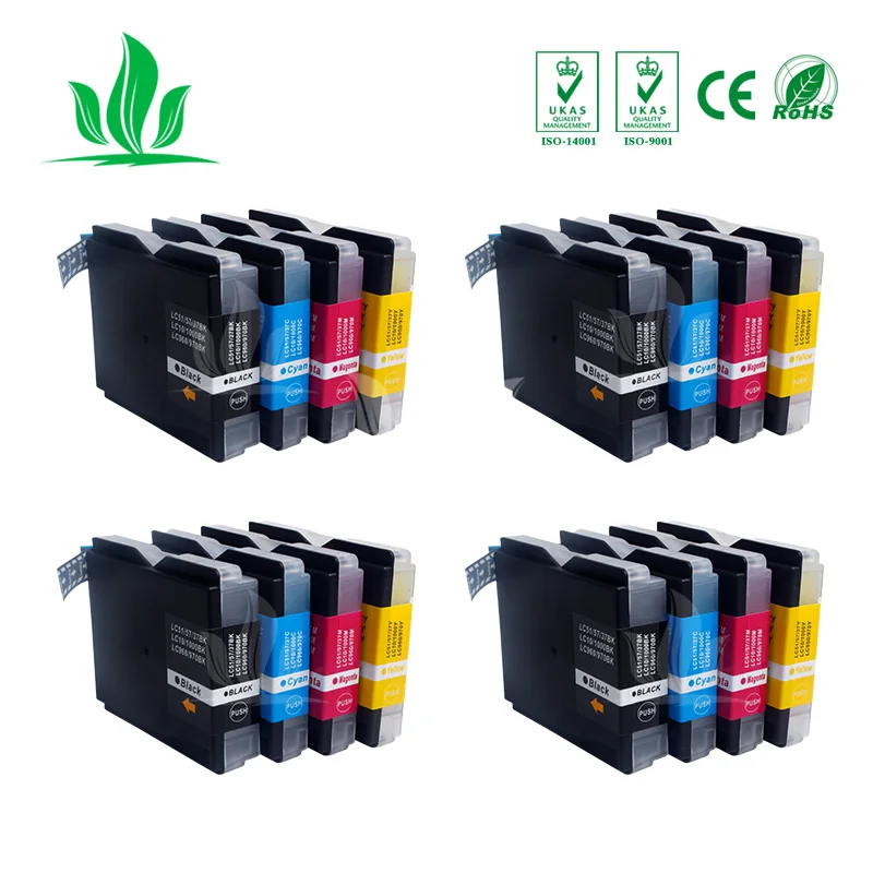 4 комплекта в партии 960XL картридж совместимый для Brother dcp 130C 135C 150C 153C 330C 350C 540CN 560CN MFC