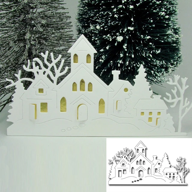 Peace Winter House Metal Cutting Dies New 2018 Stencils For Diy Scrapbooking Diy Paper Cards Craft Peace Winter House Metal Cutting Dies New 2018 Stencils For Diy Scrapbooking Diy Paper Cards Craft