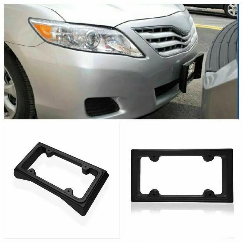 

Car Protector Front Bumper Guard License Plate Holder Frame Universal EVA/Rubber License Plate Frame Tag Cover Protector