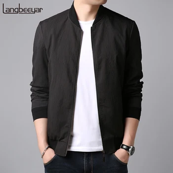 

2020 Top Grade New Fashion Wind Breaker Jackets Men Pattern High Street Trend Overcoat Mandarin Collar Casual Coat Mens Clothes