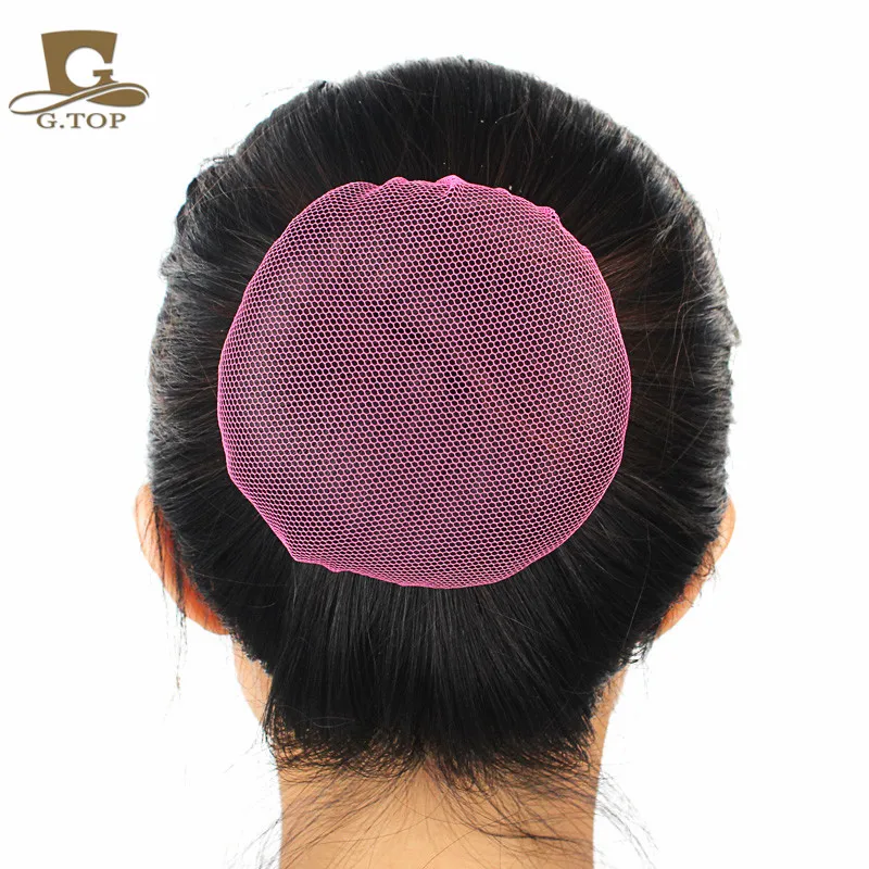 Fashion Women Girls Ballet Dance Skating invisible Bun Cover Elastic