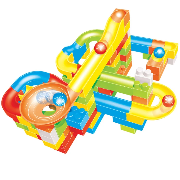 Simlock 36-82 шт. Строительные игрушки развивающий мяч трек пластиковые строительные блоки игрушки для детей образовательные блоки большого размера