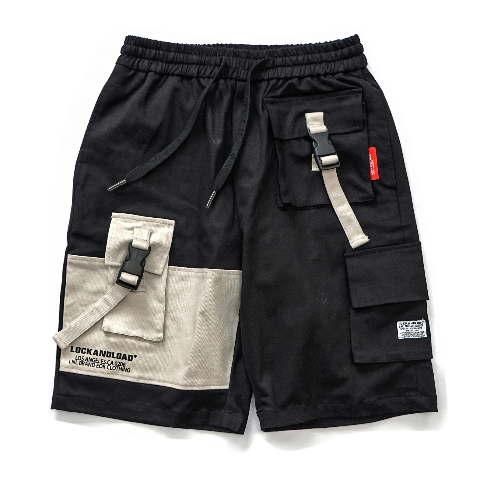 Мужские шорты Карго Хип Хоп летняя Уличная С буквенным принтом камуфляжная Печать Мода до колена Короткие джоггеры