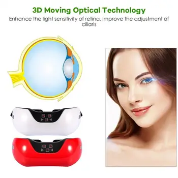 

Wireless 3D Rechargeable Green Light Eye Restore vision Eye Massager Child Myopia Treatment Massage eye glasses Eyes Care Tool