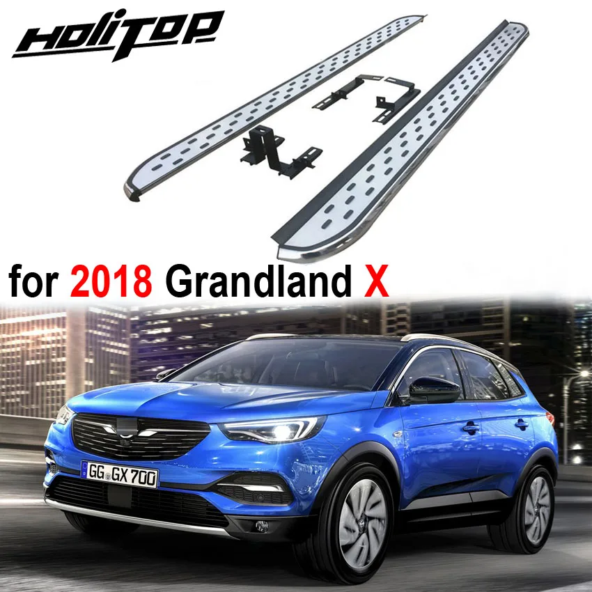 Горячие ходовые платы боковые шаг педали для Opel Grandland X, алюминиевый сплав популярный стиль в Азии, поставляется ISO9001 большой завод