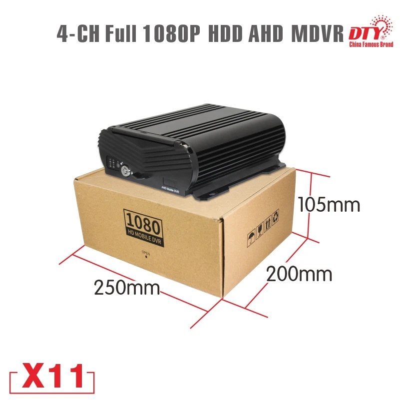 CCTV 4 канала X11 1080p mdvr+ 4 камеры для безопасности автомобиля, cctv dvr комплекты безопасности