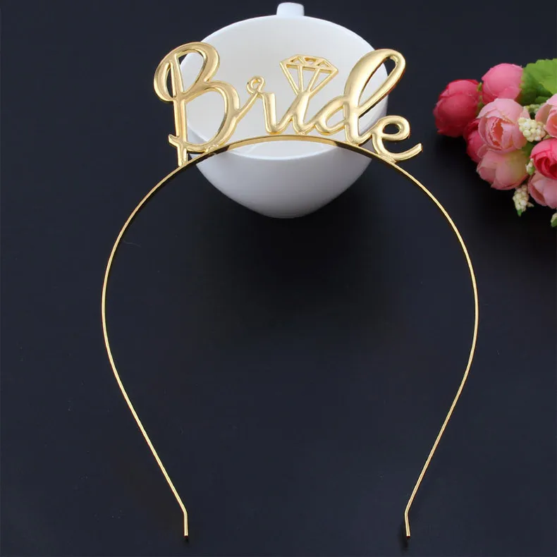 2018 New Bride Large alphabet hair hoop Head hoop of flower child head ornaments for European wedding guests Fashion Jewelry