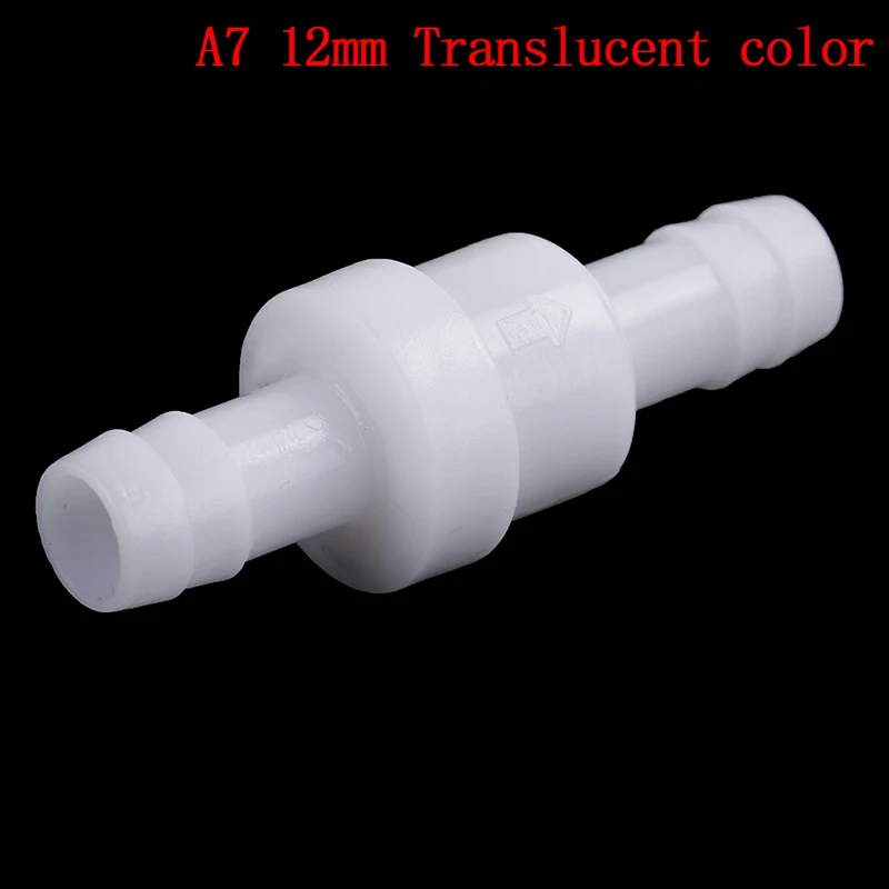 1 шт. пластиковый односторонний обратный клапан газовый воздушный жидкостный водный жидкостный клапан 4 мм/6 мм/8 мм/12 мм дополнительно белый прозрачный