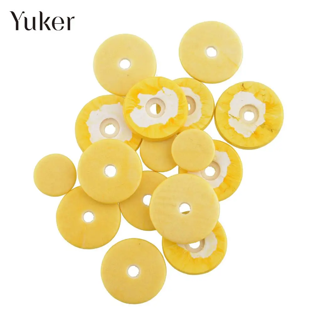 

New 16Pcs/Set Flute Pads Music Yellow 4 Size For Flute Woodwind Close Pads Replacement Instrument Accessories