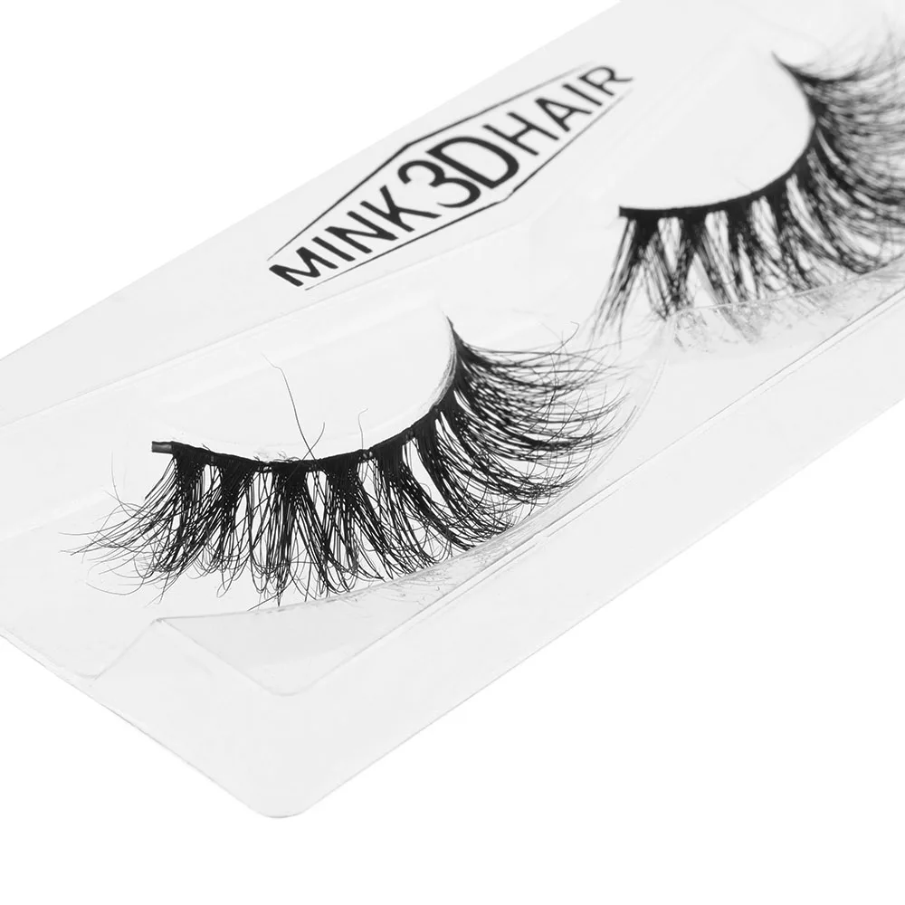 

1 Pair Classical 100% Real Siberian 3D Mink Full Strip False Eye lashes Long Individual Eyelashes Mink Eyelashes For Extension