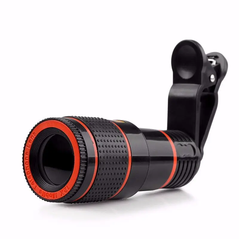 imágenes para Clip-on de 8X/12X Zoom Óptico HD Lente de la Cámara Para El Iphone Samsung para xiaomi Teléfono para huawei P10 imágenes para Clip-on de 8X/12X Zoom Óptico HD Lente de la Cámara Para El Iphone Samsung para xiaomi Teléfono para huawei P10