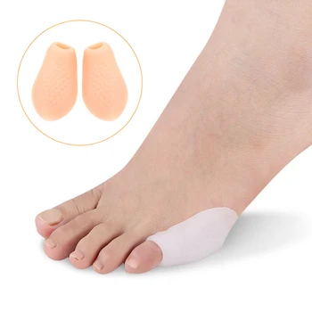 

1 Pair Little Toe Straightener Pedicure Separator Pinky Toe Protectors Bunion Corrector Pad Pain Relief Foot Care for Men Women