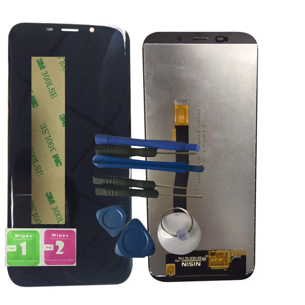 

RYKKZ For NSF599HD3003L-V01 LCD Display With Touch Screen Digitizer Assembly Replacement With Tools+3M Sticker