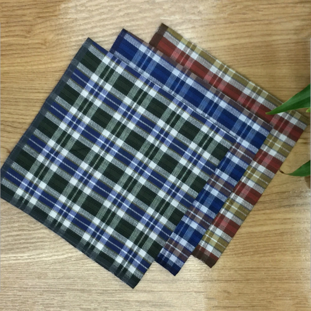 60 шт./лот SHSEJA классический винтажный клетчатый носовой платок в полоску Hanky