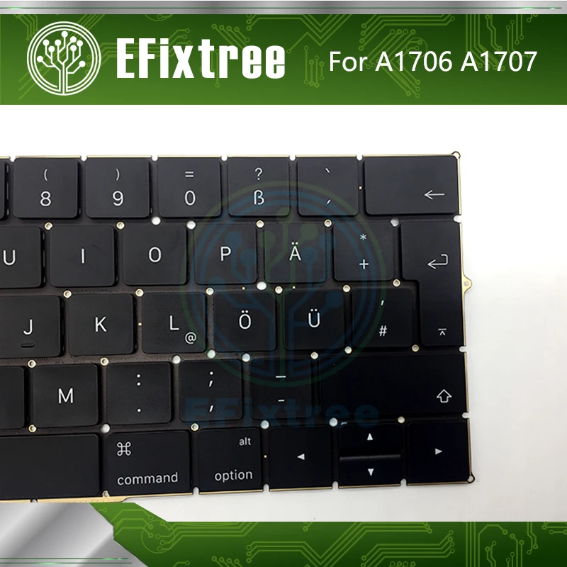 Оригинал A1706 клавиатура 2016 2017 немецкий для Macbook Pro Retina 13 &quot15''A1707 макет с