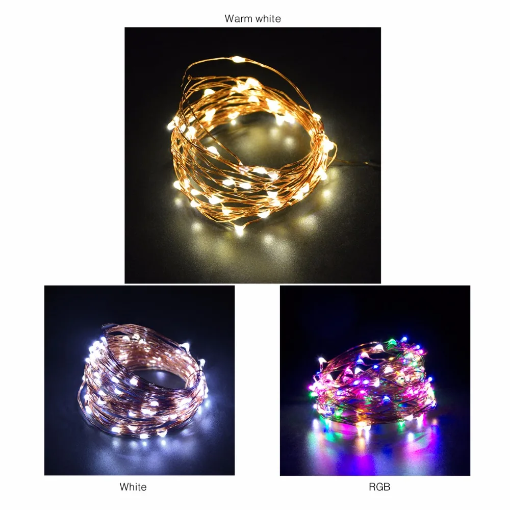 DC-5V-5M-10M-USB-charger-LED-strip-light-USB-Powered-RGB-Copper-Wire-tape-Holiday