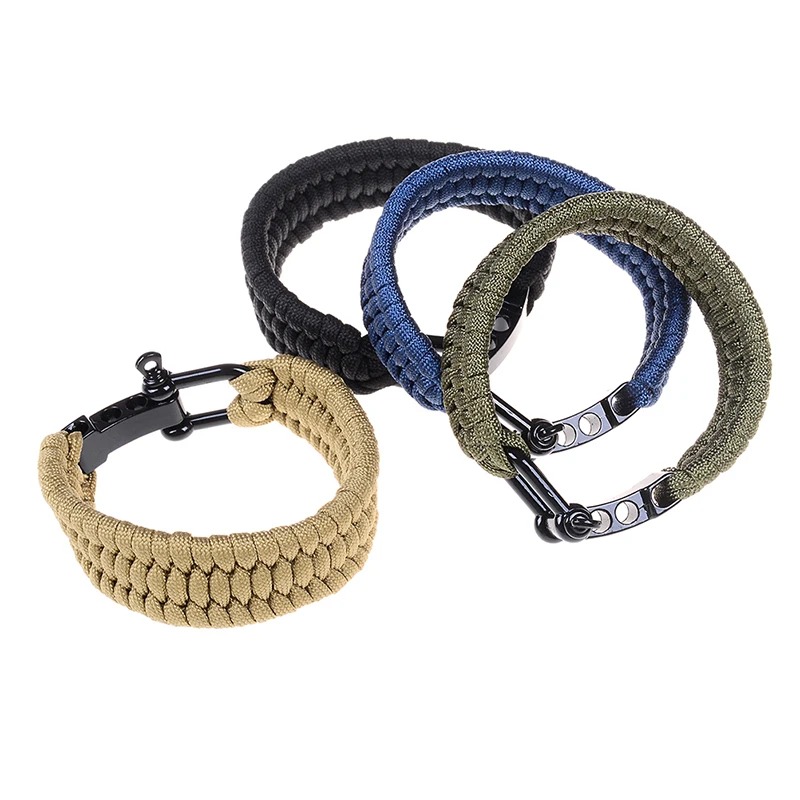 بقاء مضفر الانقاذ في الهواء الطلق أساور المظلة الحبل Paracord الطوارئ مظلة حبل في الهواء الطلق التخييم المشي لمسافات طويلة بقاء مضفر الانقاذ في الهواء الطلق أساور المظلة الحبل Paracord الطوارئ مظلة حبل في الهواء الطلق التخييم المشي لمسافات طويلة