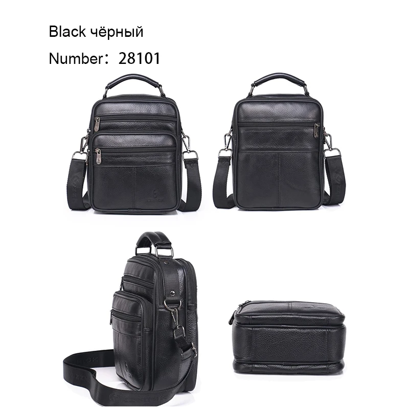 men genuine leather shoulder bag handbag Zipper Men Bags leather Fashion handbag Genuine Leather ZZNICK