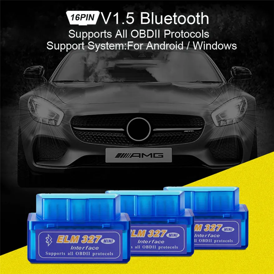 B02 V1.5 ELM327 16PIN OBD2 OBDII Bluetooth Авто сканер с диагностическим интерфейсом модные аксессуары практичный, Высококачественный