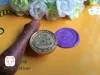 Настраиваемый восковой штамп с вашим логотипом, только латунная искусственная кожа, искусственная зернистая печать, индивидуальный дизайн ► Фото 2/4