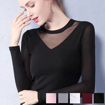 

More Color Women Latin Dance Tops&Tee Cheap Sexy Slim Long Sleeves Dancing Practice Tops Ballroom Cha Cha Dancer Clothes DWY1080