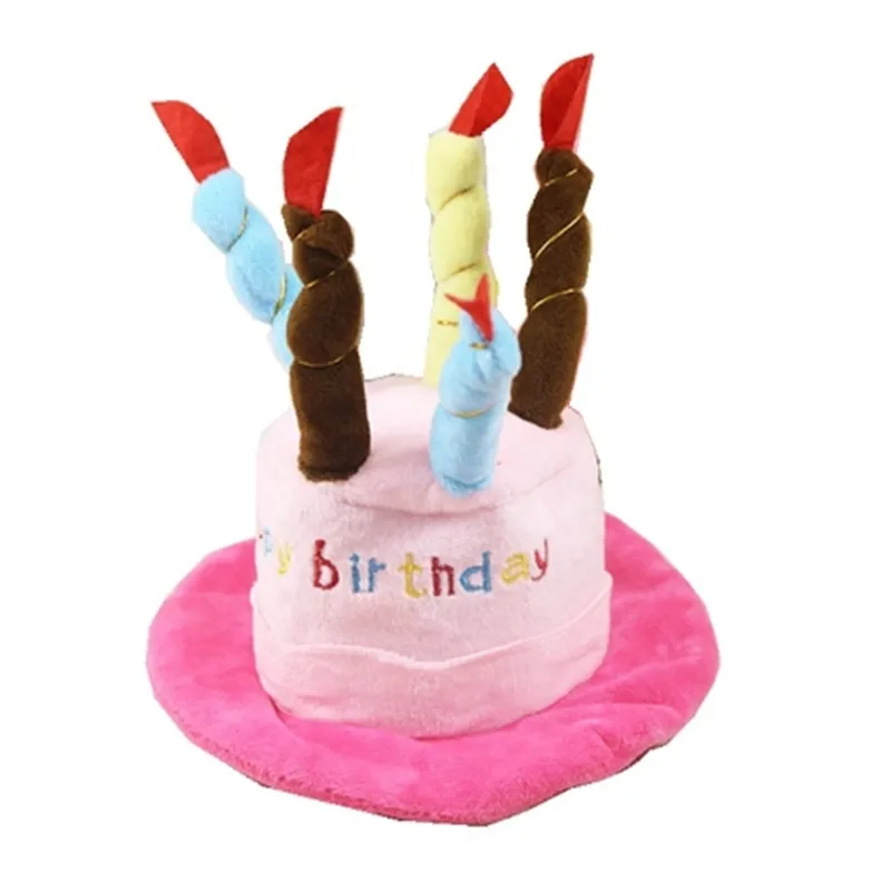 ZHPZPET шапки для собак для домашних животных для кошек собаки шапки ко дню рождения шляпа с тортом свечи дизайн день рождения костюм головной убор аксессуары товары