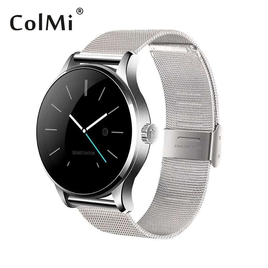 ColMi SmartWatch K88H Металла Часы Пульсометр Для ISO Apple iphone Android Телефон Смарт Часы