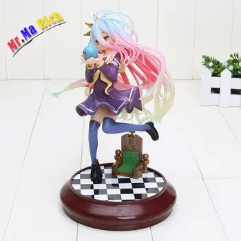 

20cm Anime Game Of Life No Game No Life Shiro 1/7 Scale Complete Pvc Action Figure Model Collection Toy