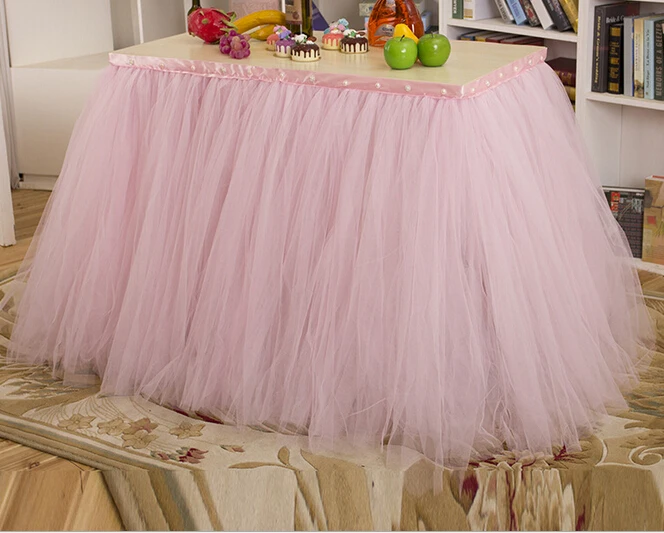 Горячая Распродажа, качественные юбки для свадебного стола, креативные рождественские украшения для стола на день рождения, юбки с милым бантом, юбка для стола