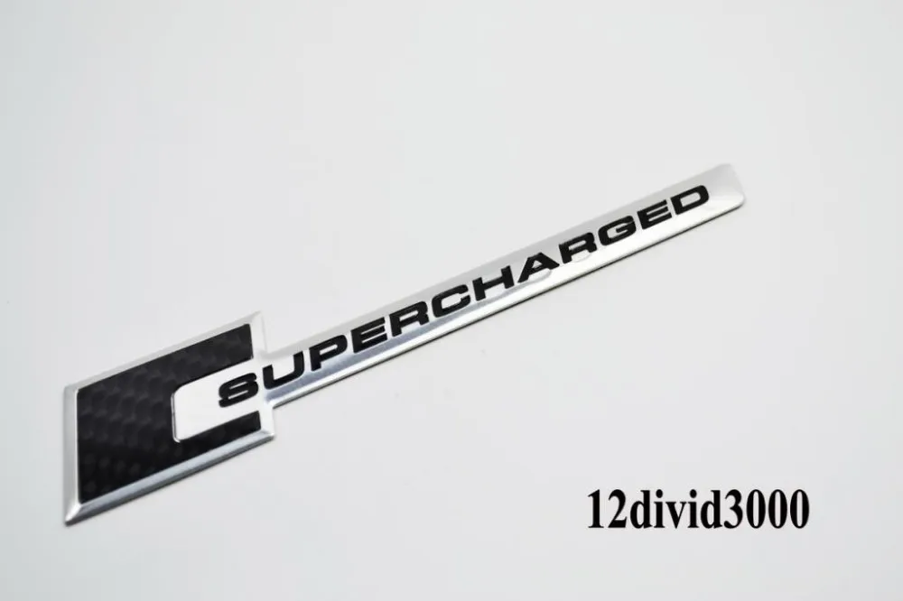 Черный эмблема значок Supercharged подходит для VW MK6 гольф Tiguan CC Jetta SCIROCCO R