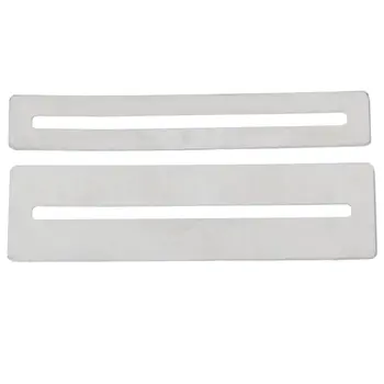 

HOT Set of 2 Guitar Fretboard Fingerboard Protectors Stainless Steel---1 Wide+1 Narrow---Silver