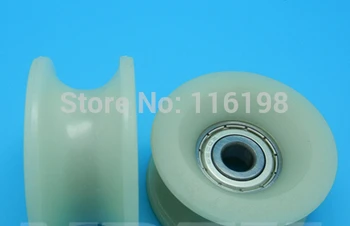 

10pcs U groove ball bearing BS1056U 1056UU 6200ZZ 6200Z 6200 window and door bearing 10x56.5x27mm Guide white Pulley Sealed Rail