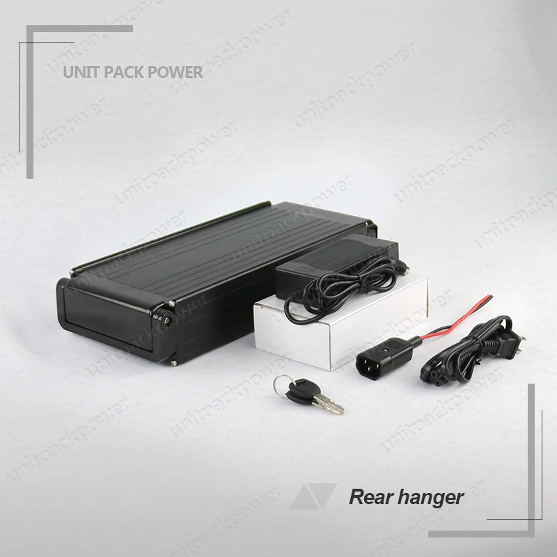

Rear Rack style 36Volt 500Watts Electric Bike Battery 36V 12Ah Lithium Battery with BMS 2A Charger
