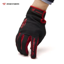 ROBESBON Bike font b Glove b font Windproof Lycra Fabric Full Finger Cycling font b Gloves